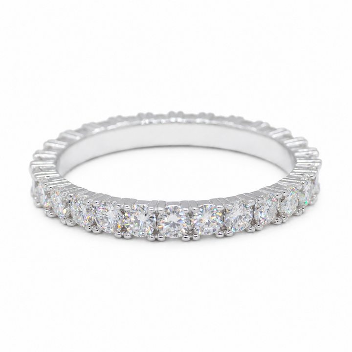 Odette Pavé Band Ring in 925 Sterling Silver by MOA - enhanced white background main image