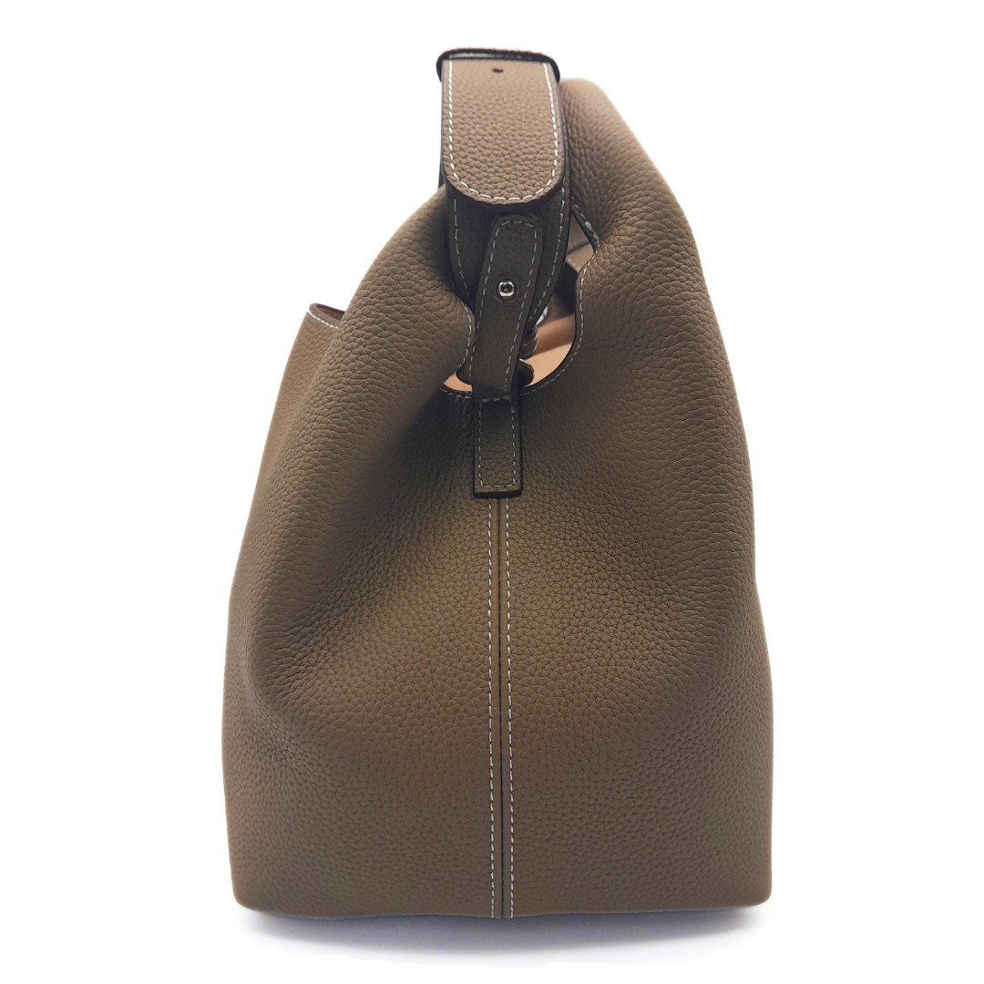 DANIELLE Leather bag - Gray