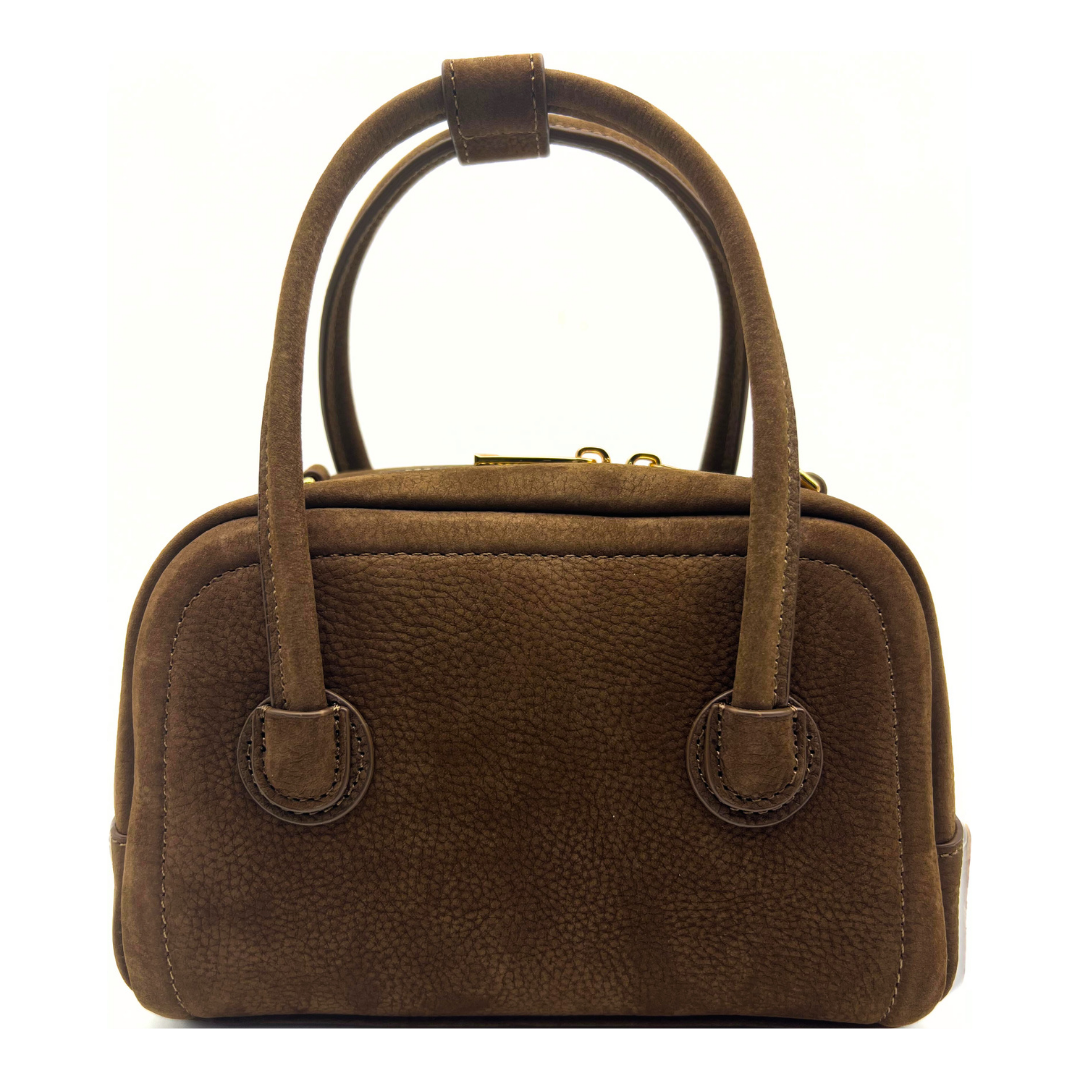 ADALY Leather bag -Khaki