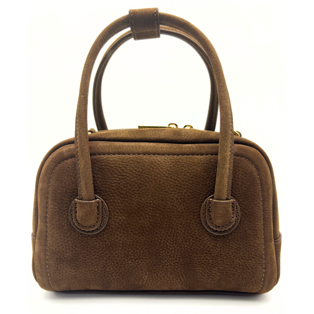 ADALY Leather bag -Khaki