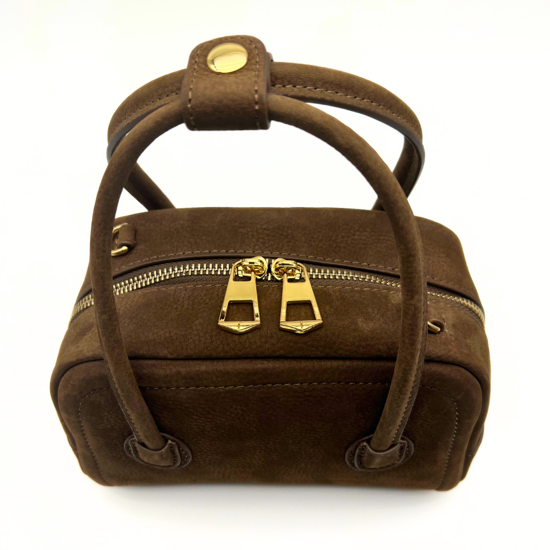 ADALY Leather bag -Khaki