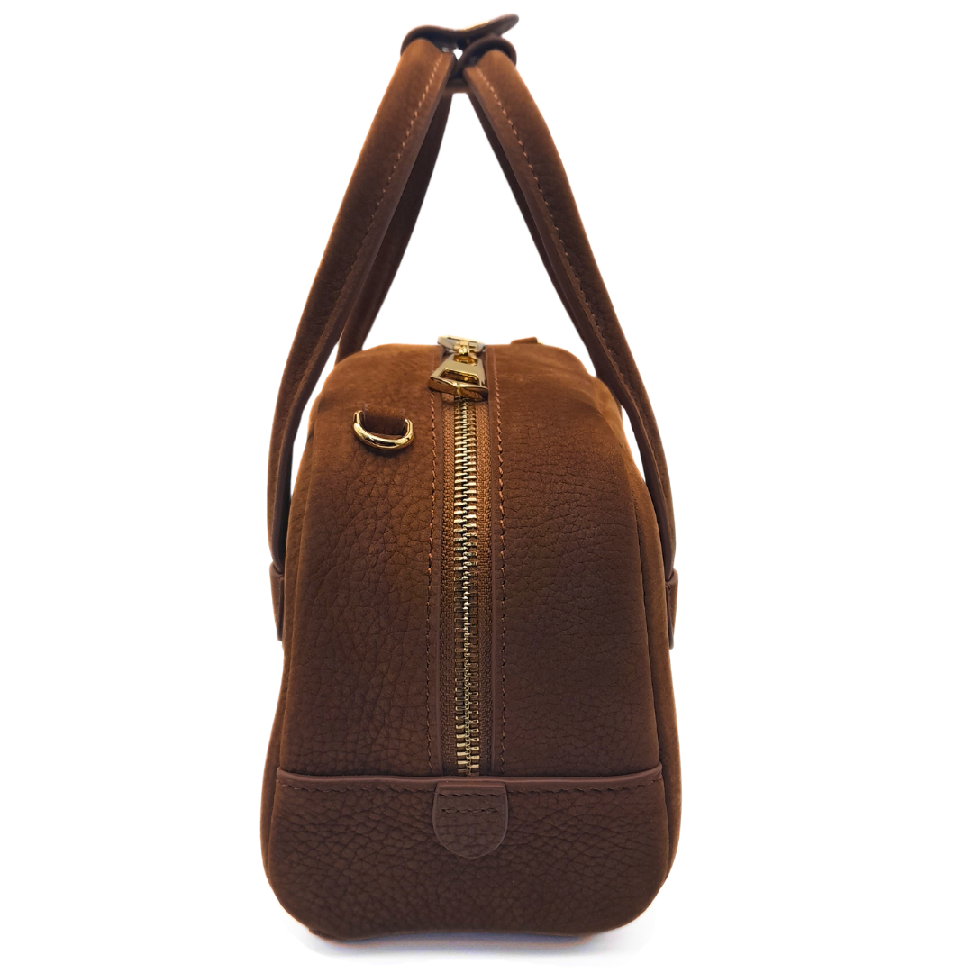 ADALY Leather bag -Golden brown