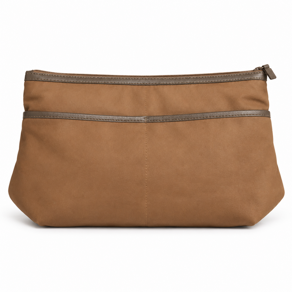 Mireille leather tote removable inner zip pouch