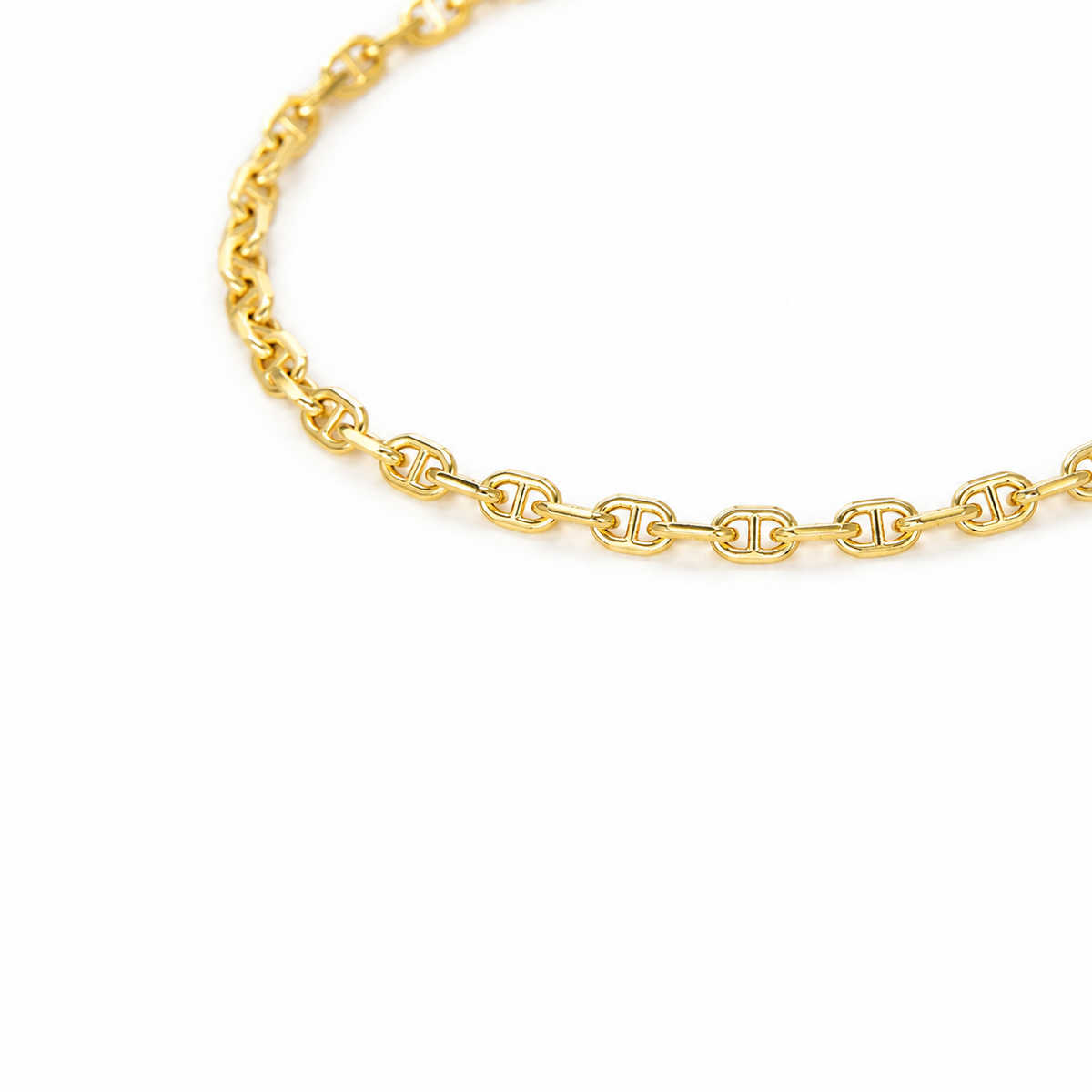 Camille Mariner Chain Bracelet in Gold Vermeil – chain detail