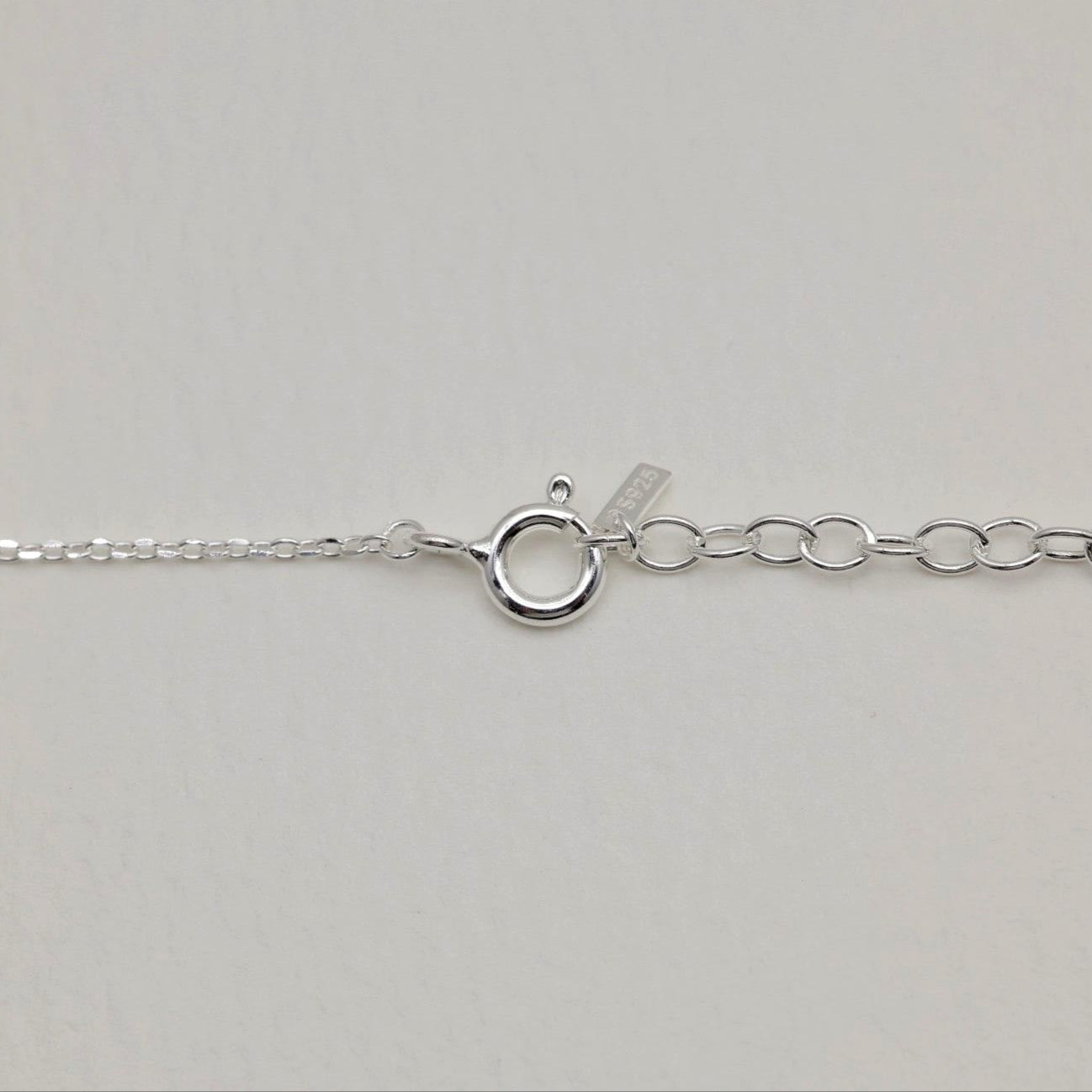 Full view of the Coeur Locket necklace in sterling silver, featuring a polished heart pendant on a fine chain.