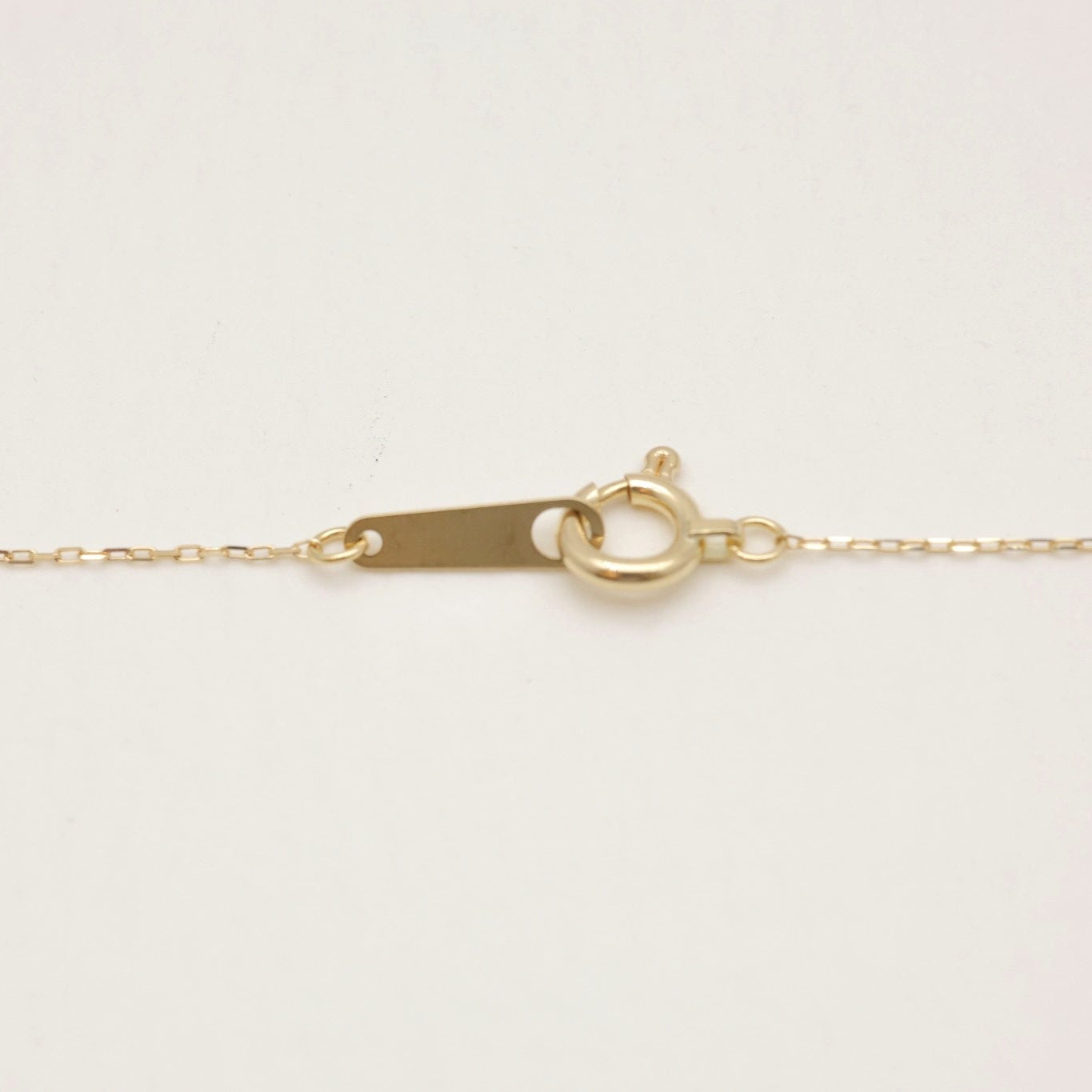 Close-up of the Édith Petite Chain Necklace in 10K gold, showing its delicate chain detail and polished finish.