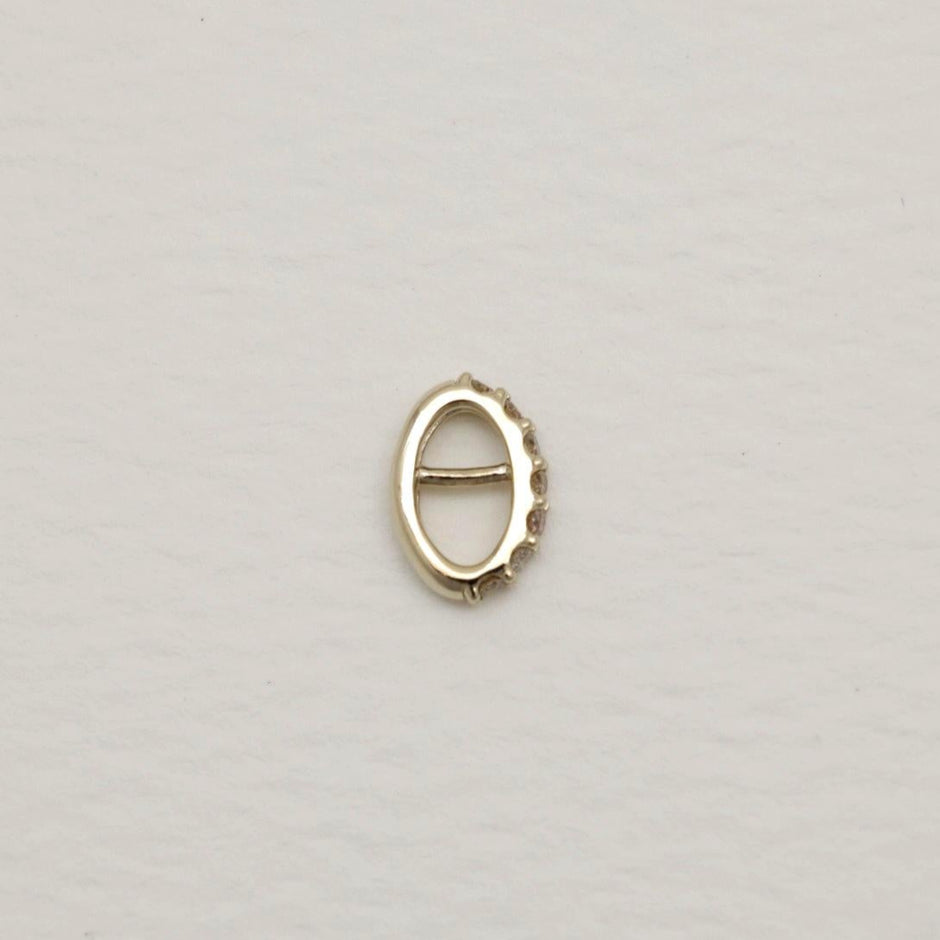 Amaya Pave Charm in 14K Gold by MOA - view 2