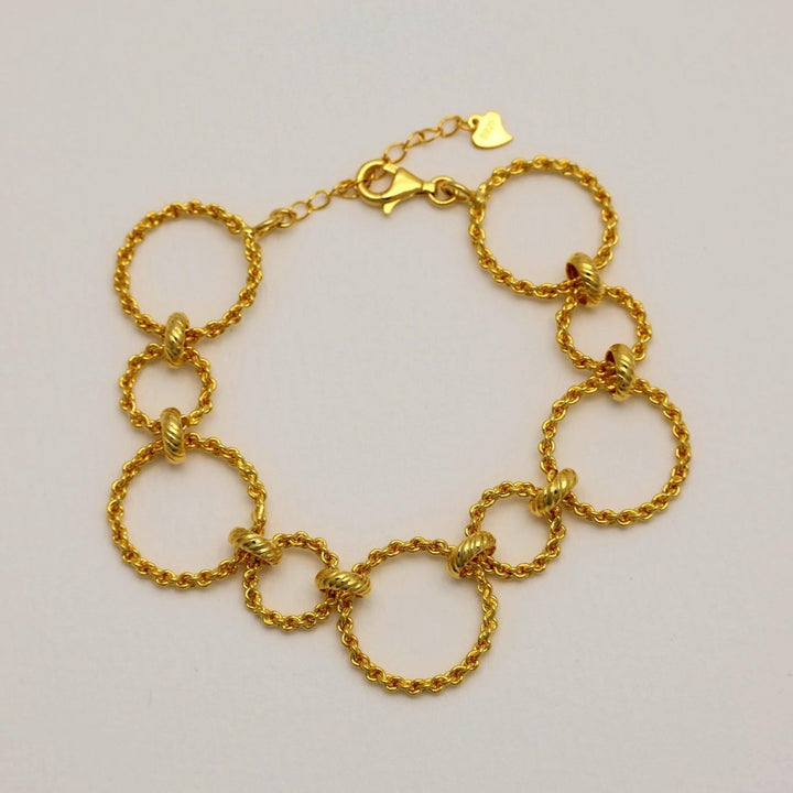 Ariette Link Bracelet in Gold Vermeil by MOA - view 1