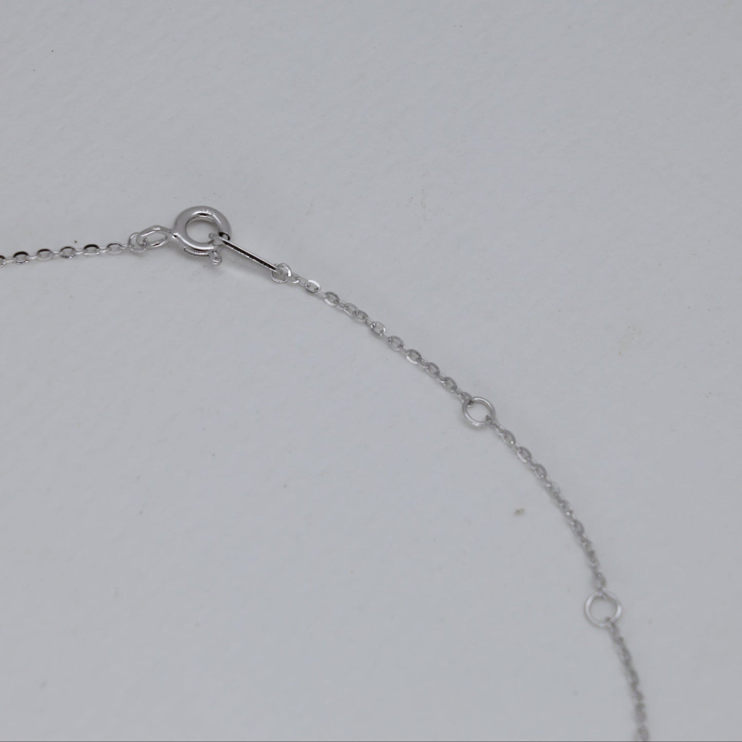 Aurielle Solitaire Necklace in 925 Sterling Silver by MOA - view 3
