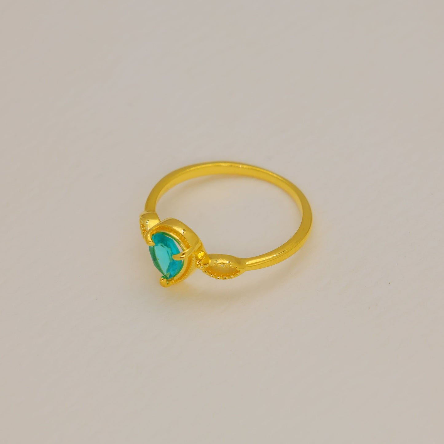 Avenel Labradorite Teardrop Ring in Gold Vermeil by MOA - view 2