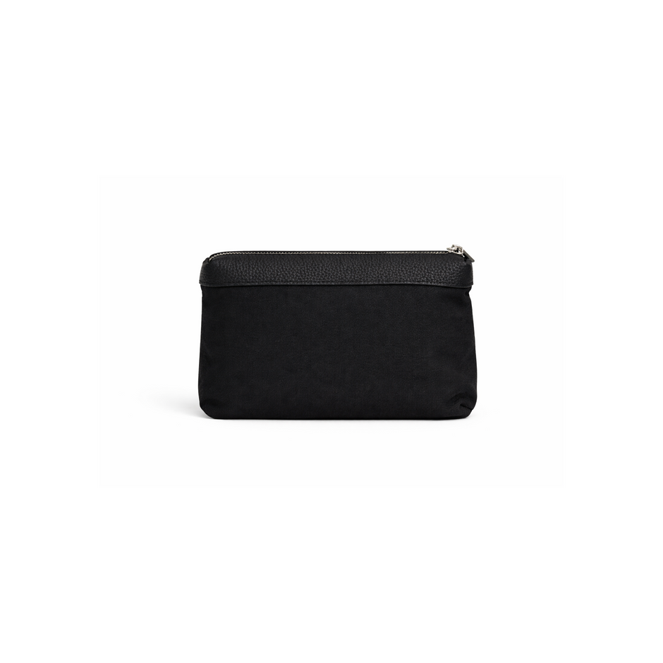 Evara Leather Scoop Bag - Black