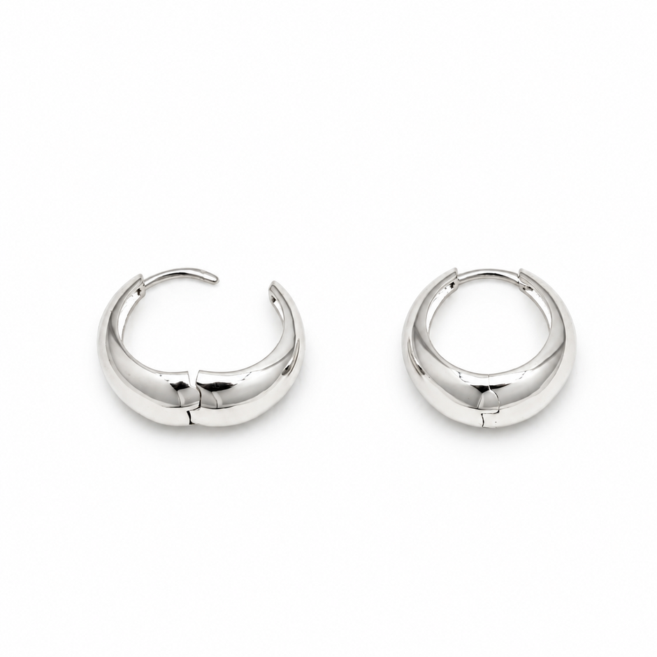 Brynn Dome Huggie Earrings auxiliary view 2