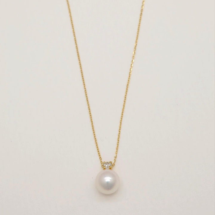 Celiane Akoya Pearl DIA Necklace in 18K Gold by MOA - view 1