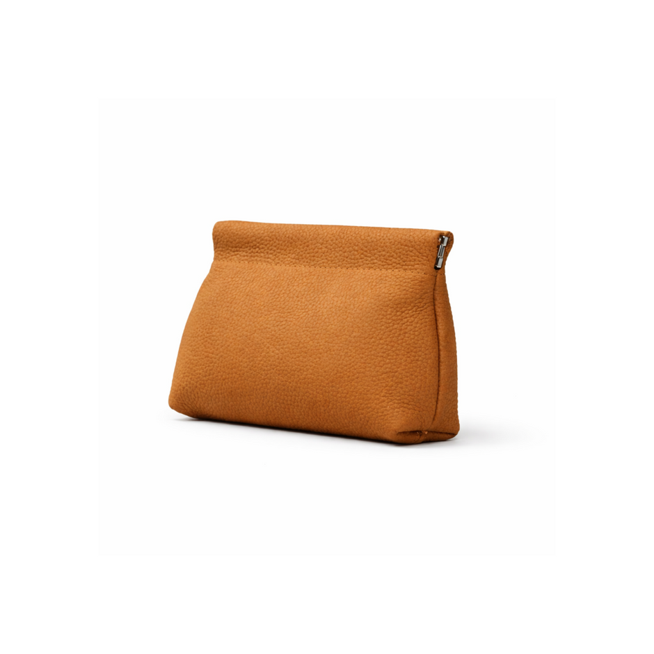 Elara Leather Pouch in Golden Brown hover