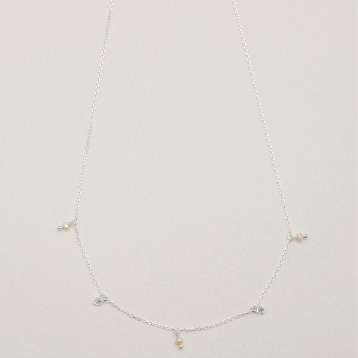 Eliane Drop Necklace in 925 Sterling Silver by MOA - view 1