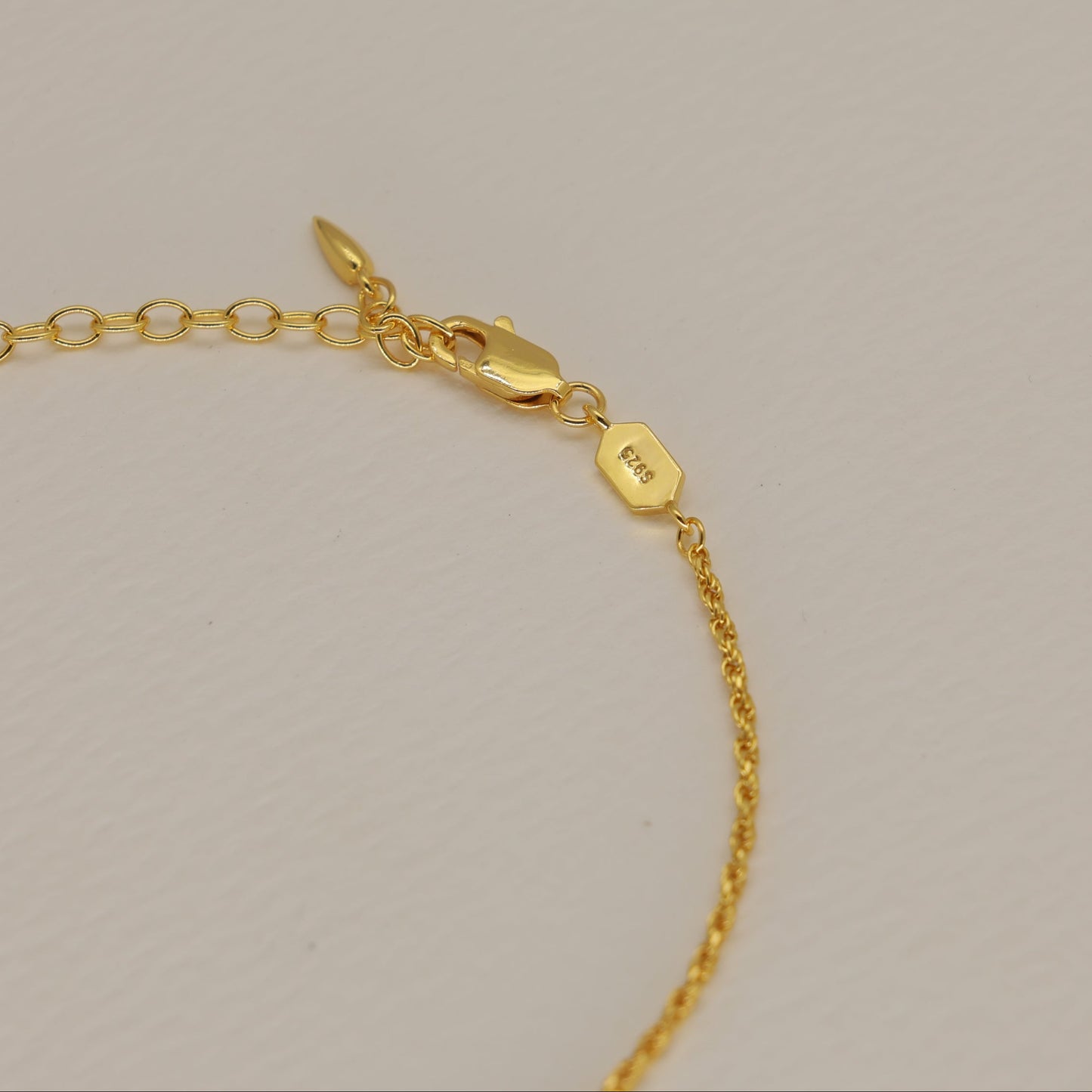 Elira Drop Pendant Necklace in 24K Gold Over 925 Silver by MOA - view 3