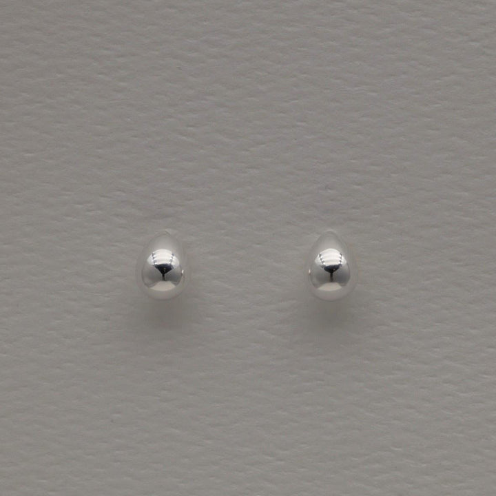 Elva Teardrop Stud Earrings in 925 Sterling Silver by MOA - view 1