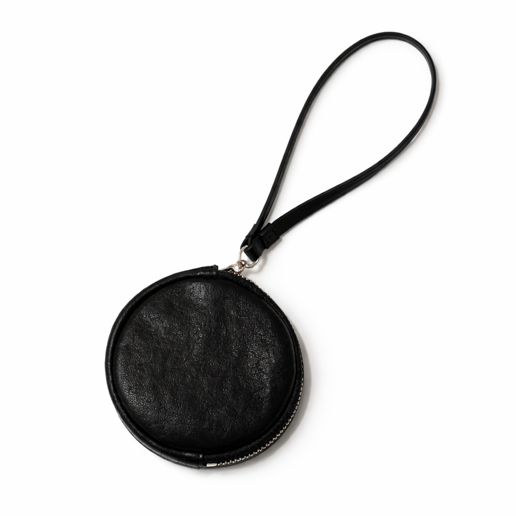 Emeric Leather Crescent Bag Black by MOA - view 3
