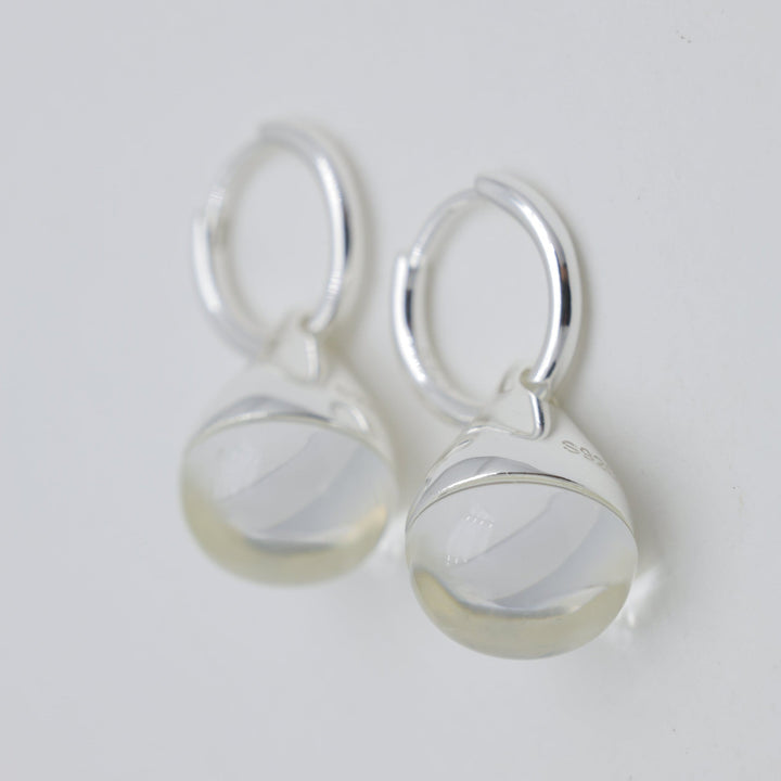 Emilise Crystal Drop Earrings in 925 Sterling Silver by MOA - view 1