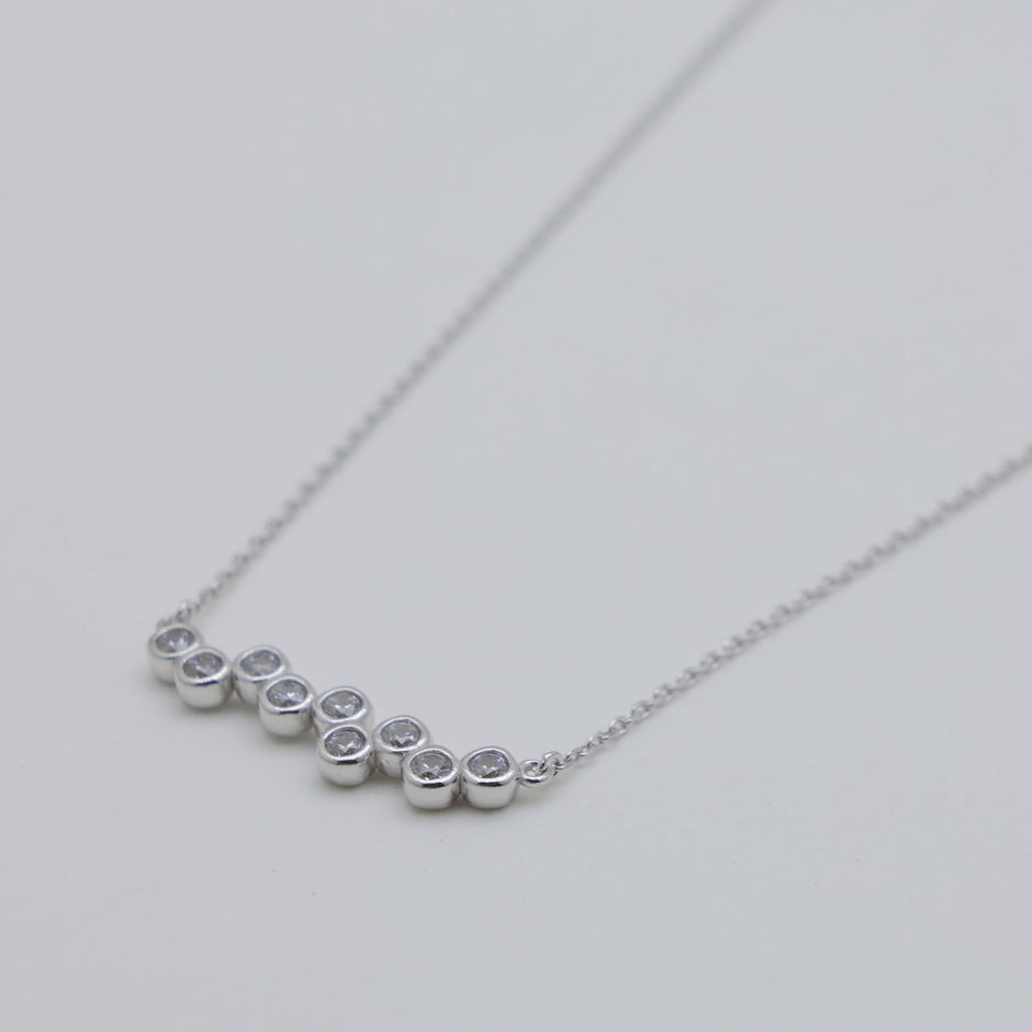 Emira Bar Necklace in 925 Sterling Silver by MOA - view 2