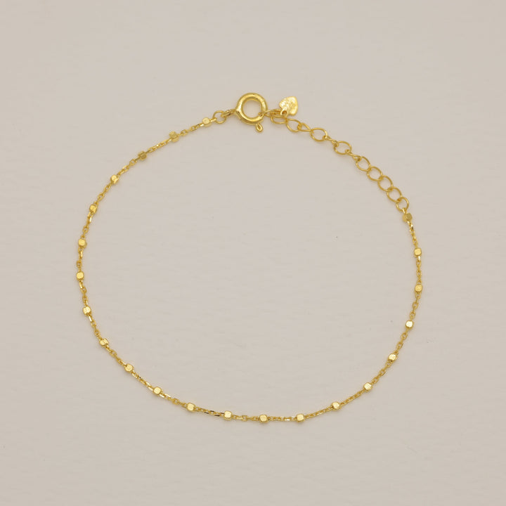 Enora Chain Bracelet in Gold Vermeil by MOA - view 1
