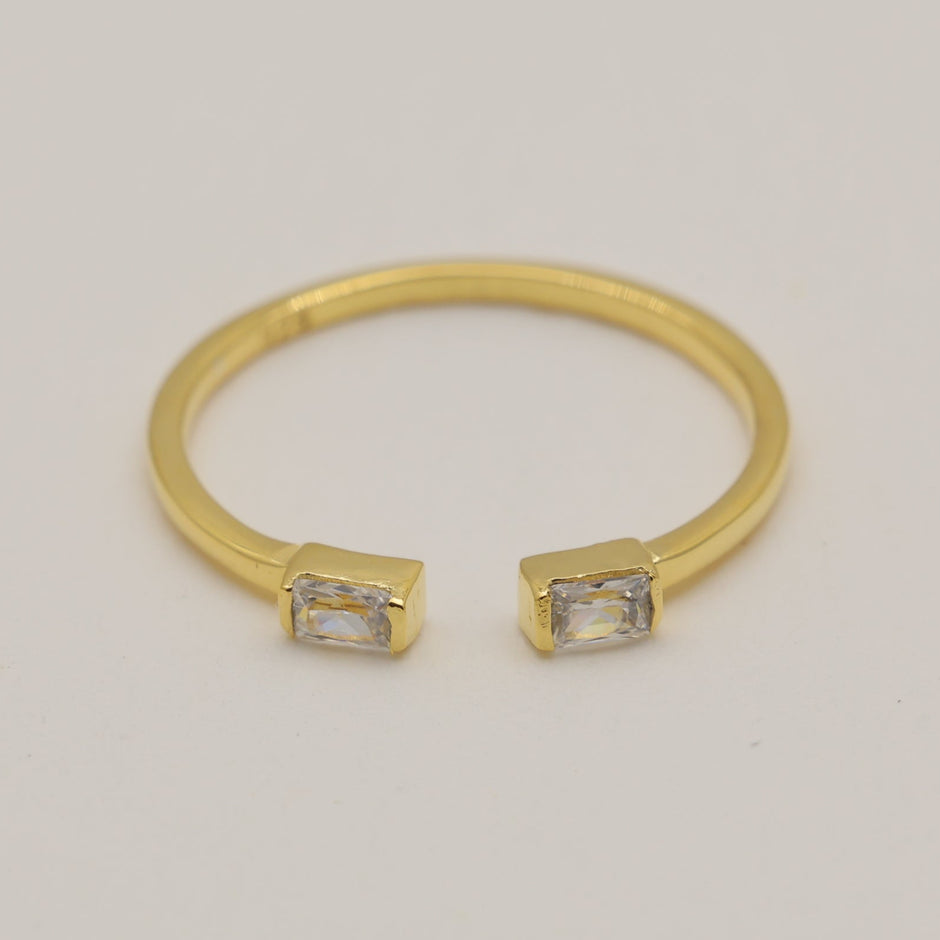 Eria Open Ring in Gold Vermeil by MOA - view 2