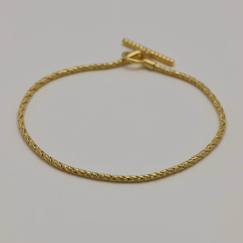 Erine Chain Bracelet in Gold Vermeil by MOA - view 2