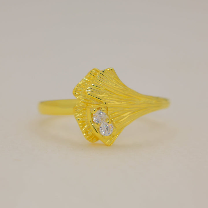Giverny Petal Ring in 18K Gold over 925 Silver by MOA - view 1