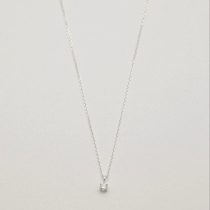 Lucille Necklace in 925 Sterling Silver with Moissanite by MOA - view 1
