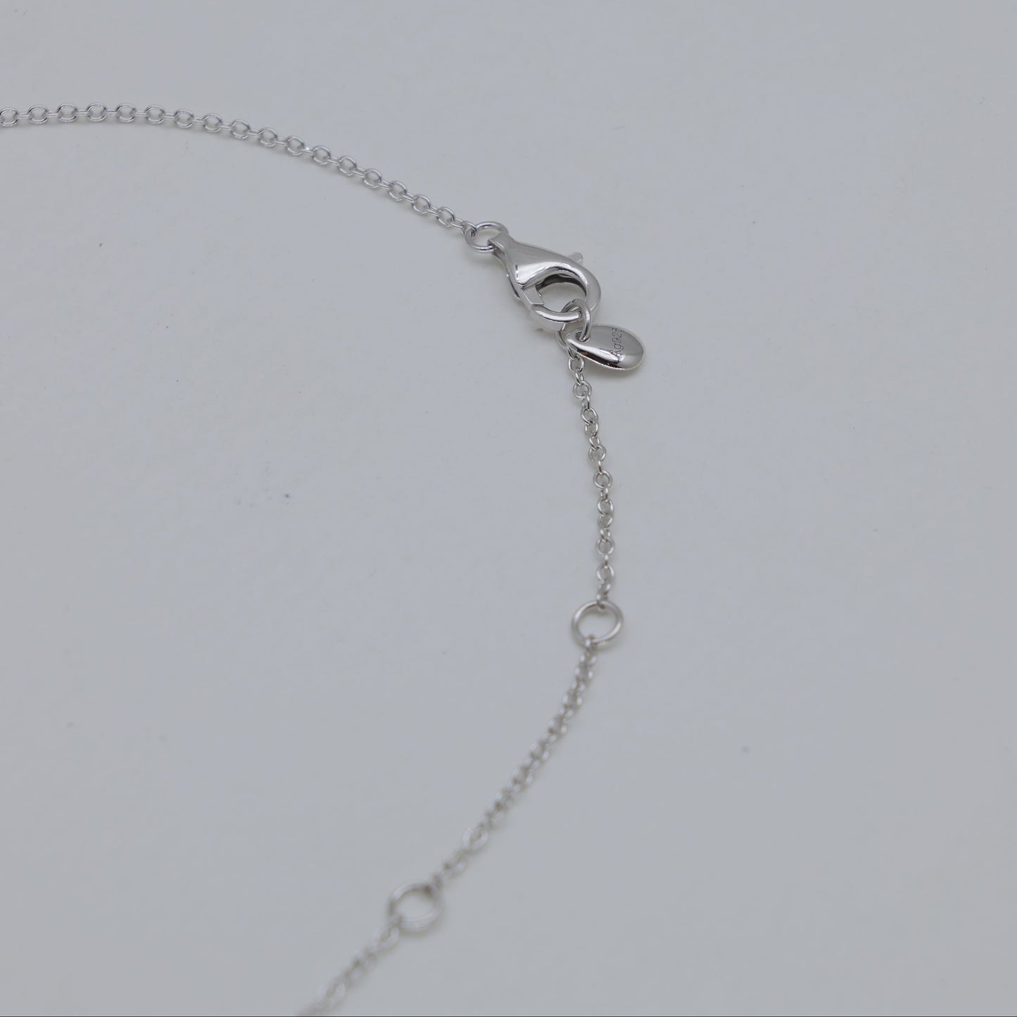 Lysandra Coin Necklace with Green Agate in 925 Sterling Silver by MOA - view 3