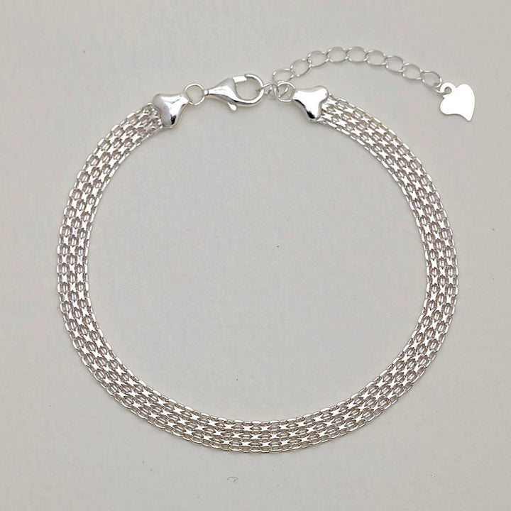 Marcelline Mesh Bracelet 925 Sterling Silver by MOA - view 1