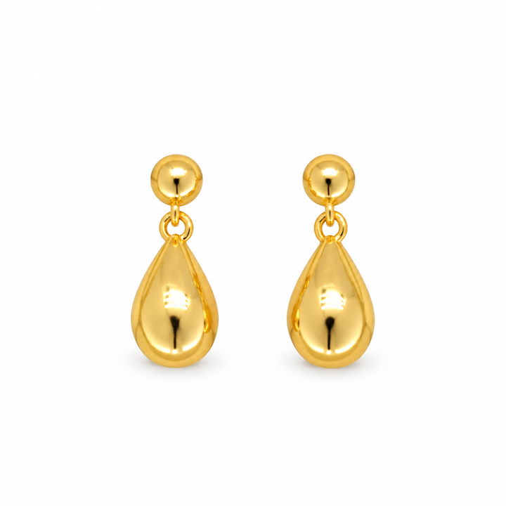 Mirelle Drop Stud Earrings in 24K Gold Over 925 Silver by MOA - view 1