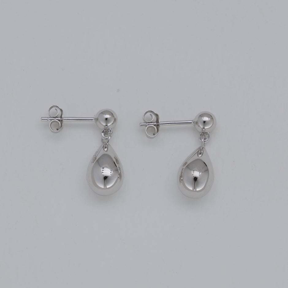 Mirelle Drop Stud Earrings in 925 Sterling Silver by MOA - view 2