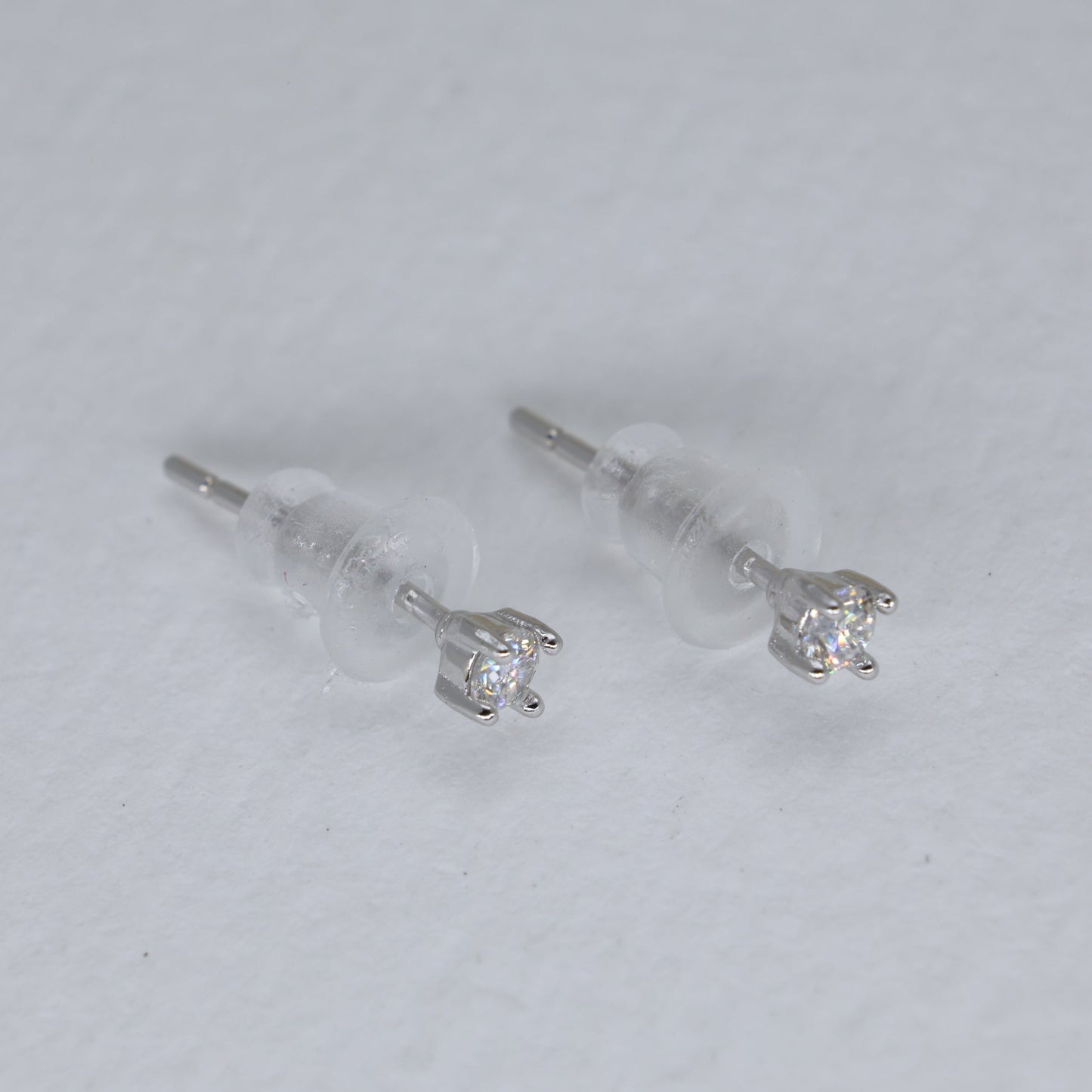 Noemie Fine Stud Earrings in 925 Sterling Silver by MOA - view 3
