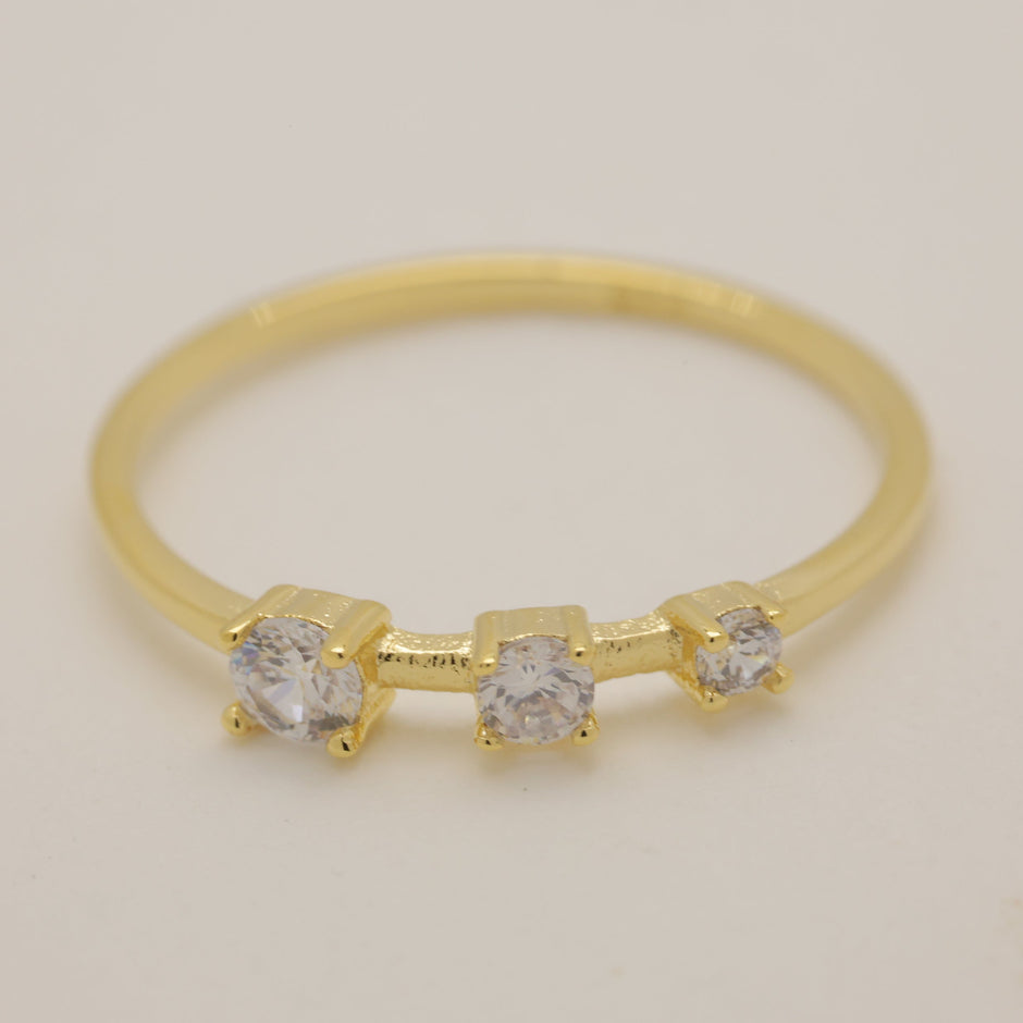 Nolène Trio Ring Gold Vermeil by MOA - view 2