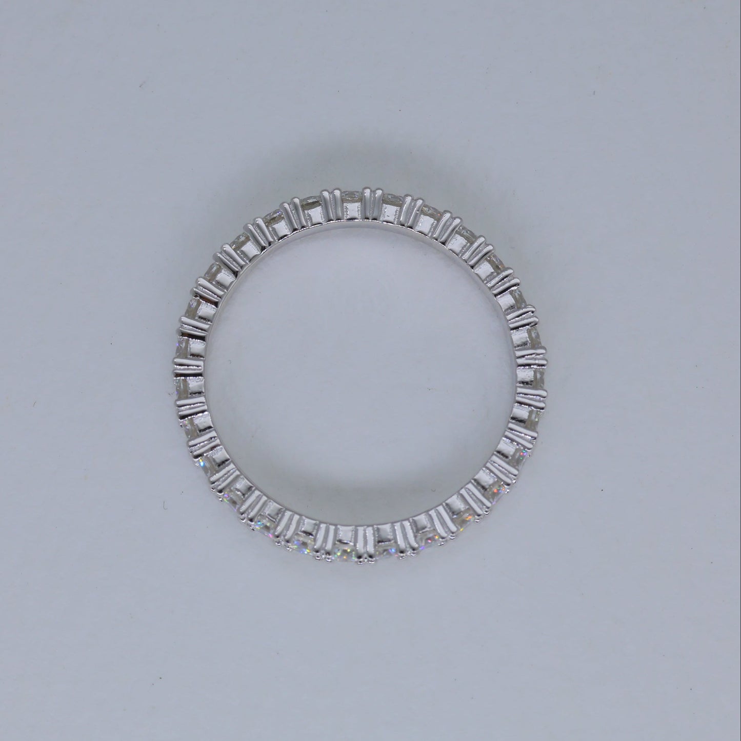 Odette Pave Band Ring in 925 Sterling Silver by MOA - view 3