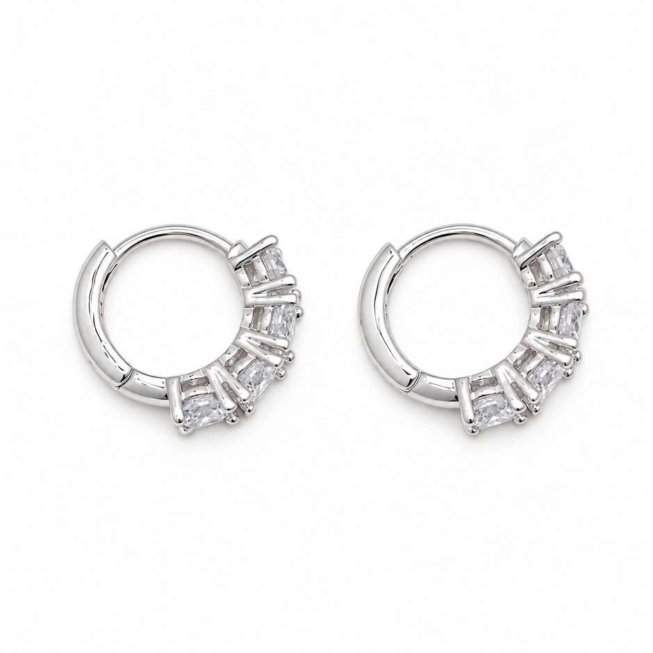 Celestine Pave Huggie auxiliary view 2