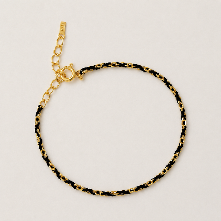 Sabine Rope Chain Bracelet Gold Vermeil by MOA - view 2