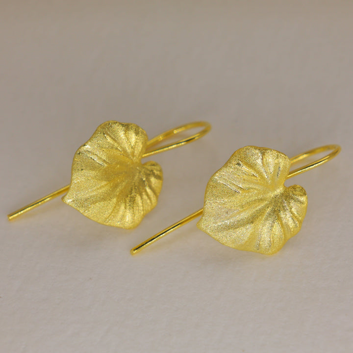 Selene Petal Drop Earrings in 18K Gold over 925 Silver by MOA - view 1