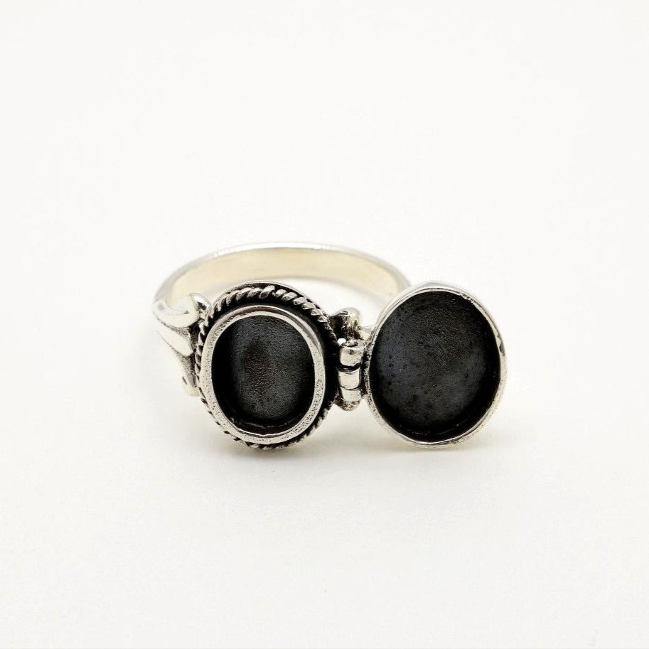 Séraphine Locket Ring 925 Sterling Silver by MOA - view 4