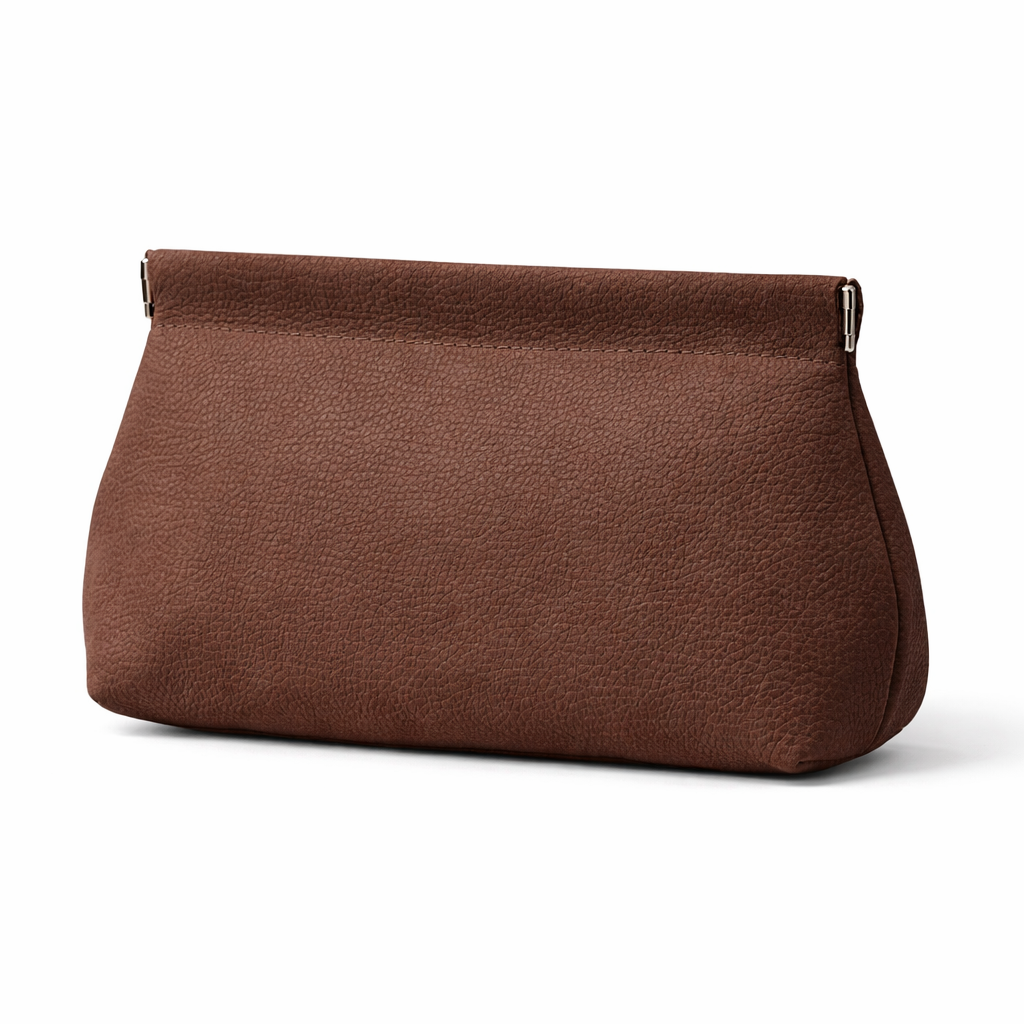 Sienne Suede Pouch in Khaki by MOA - view 2