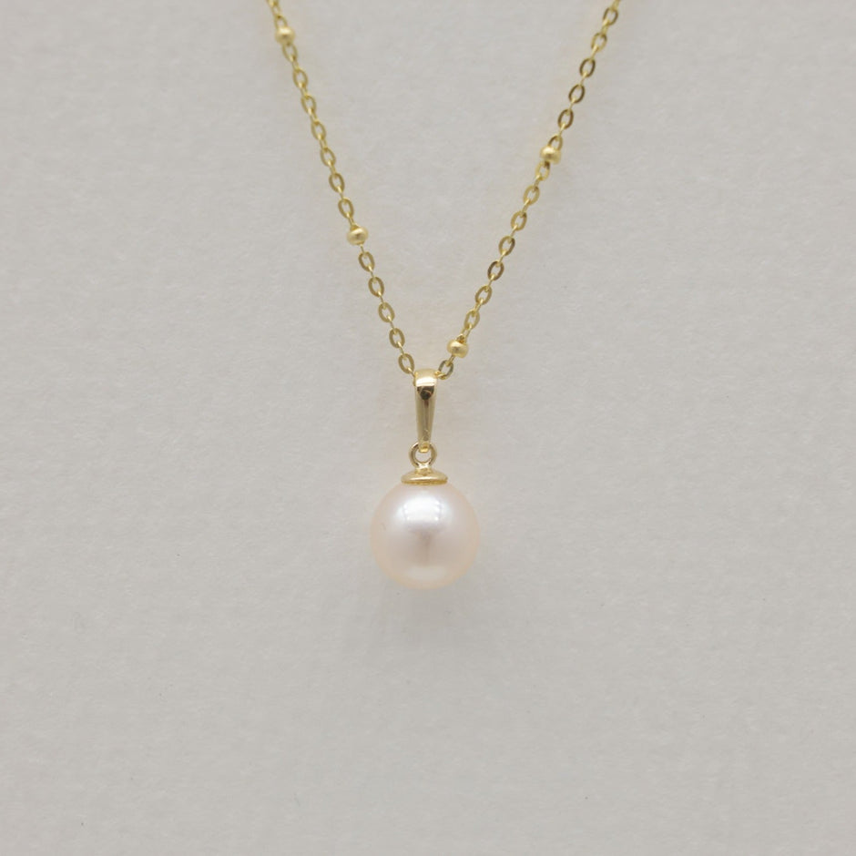 Soleil Pearl Pendant 14K Gold by MOA - view 2