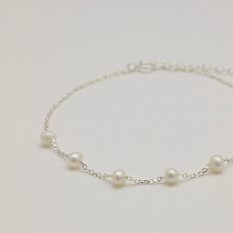 Théa Pearl Bracelet 925 Sterling Silver by MOA - view 2