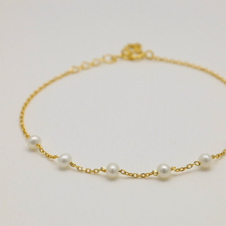 Théa Pearl Bracelet Gold Vermeil by MOA - view 2