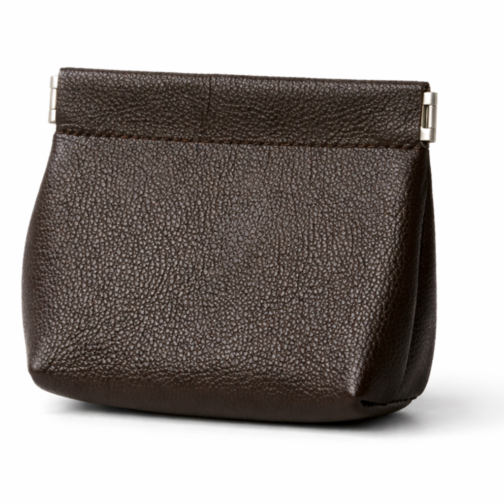 Valen Leather Pouch in Dark Brown