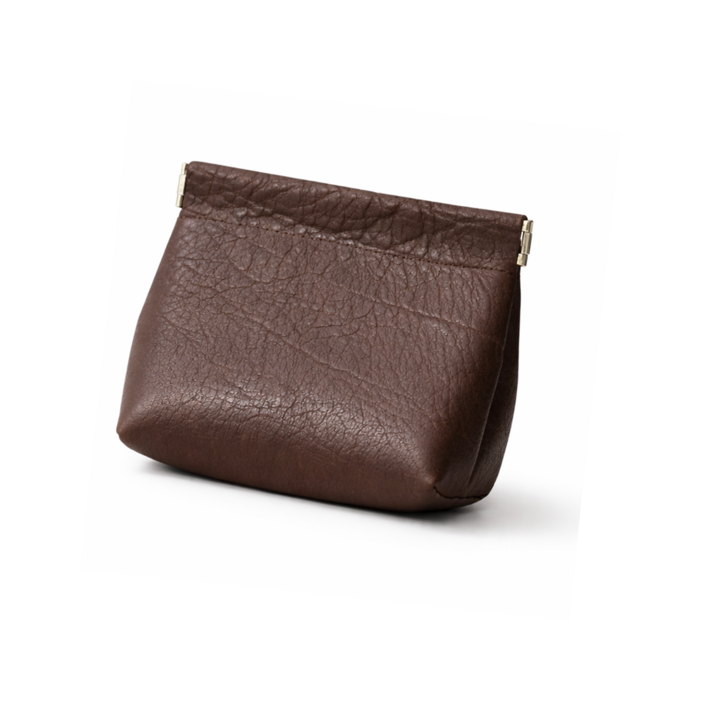 Valen Leather Pouch in Ebony – hover view
