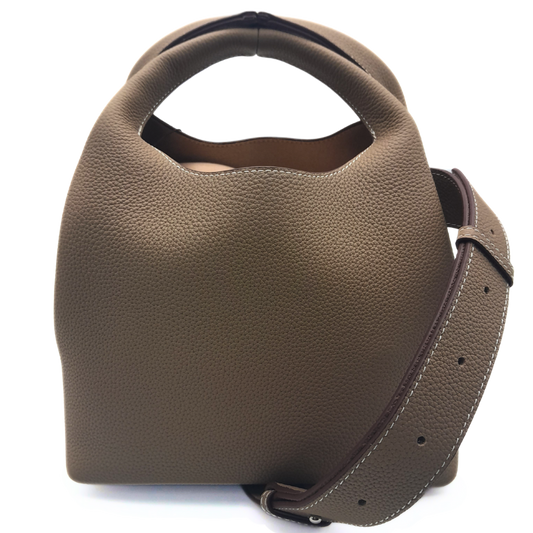 DANIELLE Leather bag - Gray