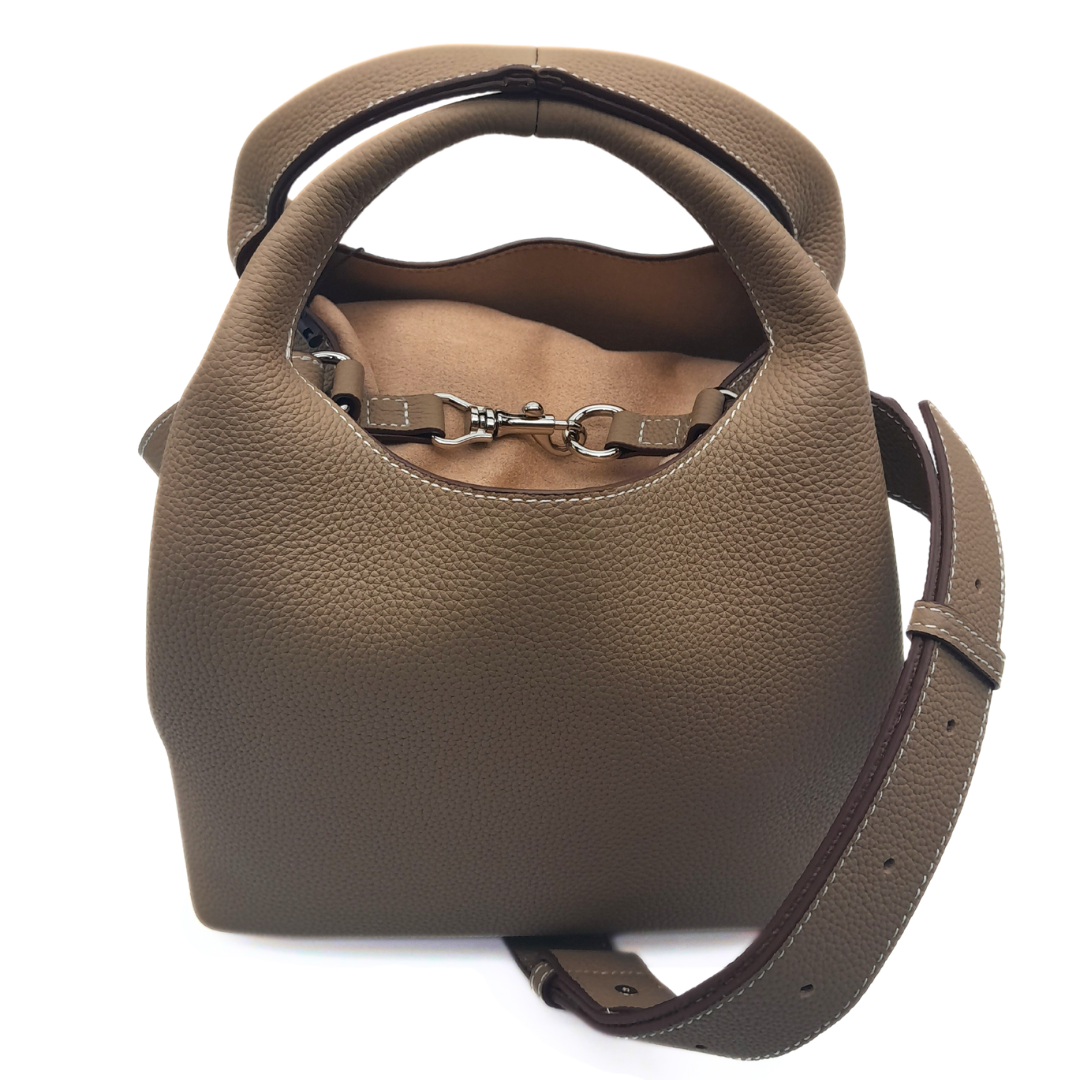 DANIELLE Leather bag - Gray