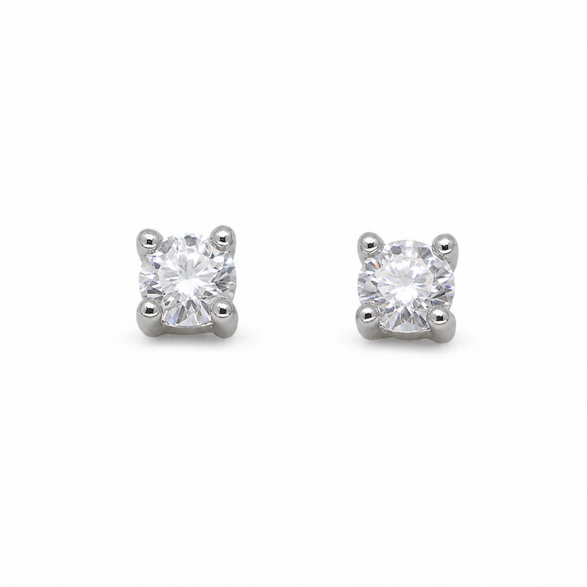 Noémie Fine Stud Earrings in 925 Sterling Silver by MOA - enhanced white background main image