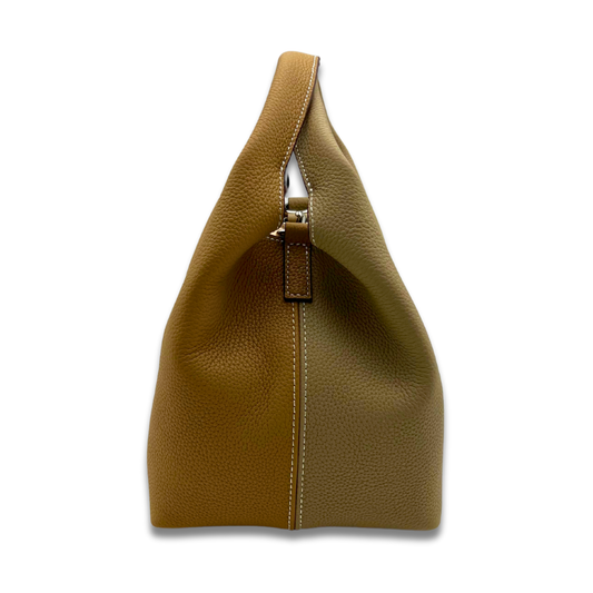 DANIELLE Leather bag - Tan/Taupe
